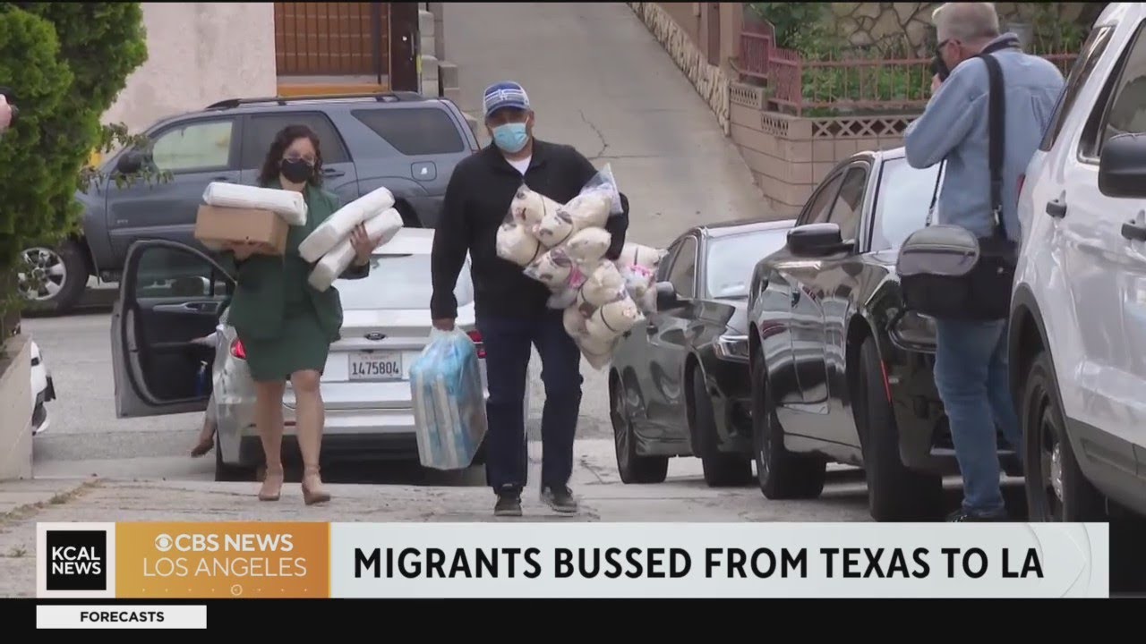 42 migrants dropped off in LA from Texas border