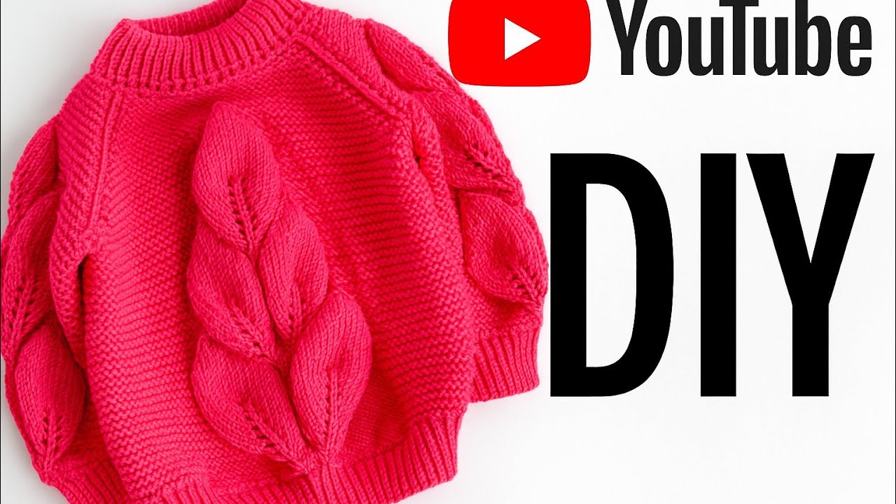 «آموزش کامل پلیور برگ‌دار مخصوص علاقه‌مندان بافتنی»🧶🧶