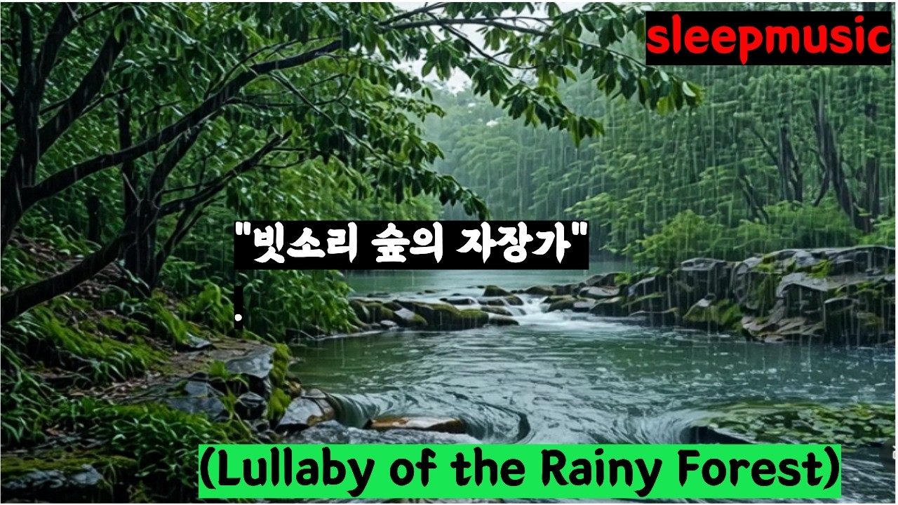 계곡 자장가 🌧️ 빗소리와 함께 깊은 수면으로#계곡자장가 #빗소리ASMR #수면음악 #불면증치유#자연의소리 #힐링음악 #숙면유도 #RainSounds#DeepSleep