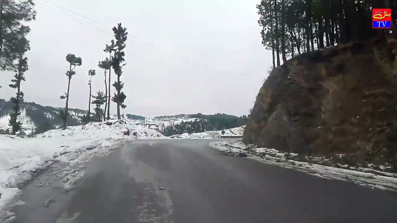 برف کی چادر اوڑھے خوبصورت کونش ویلی مانسہرہ کے خوبصورت نظارے 