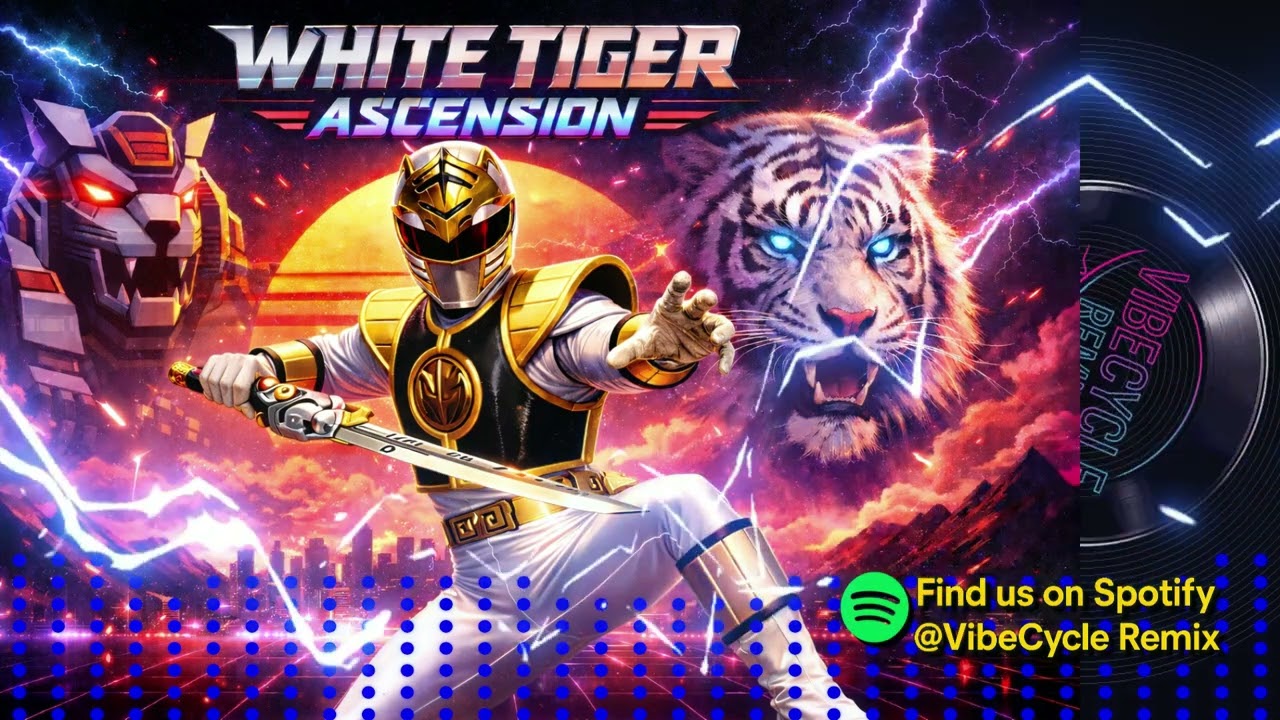 White Tiger Ascension ⚡ | Epic Synthwave Power Rangers Tribute (80s Cinematic Anthem)