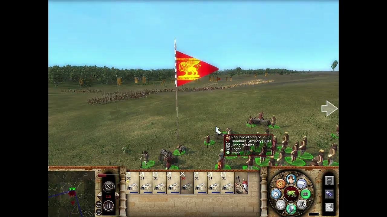Medieval II Total War - Artilllery showcase: Bombard