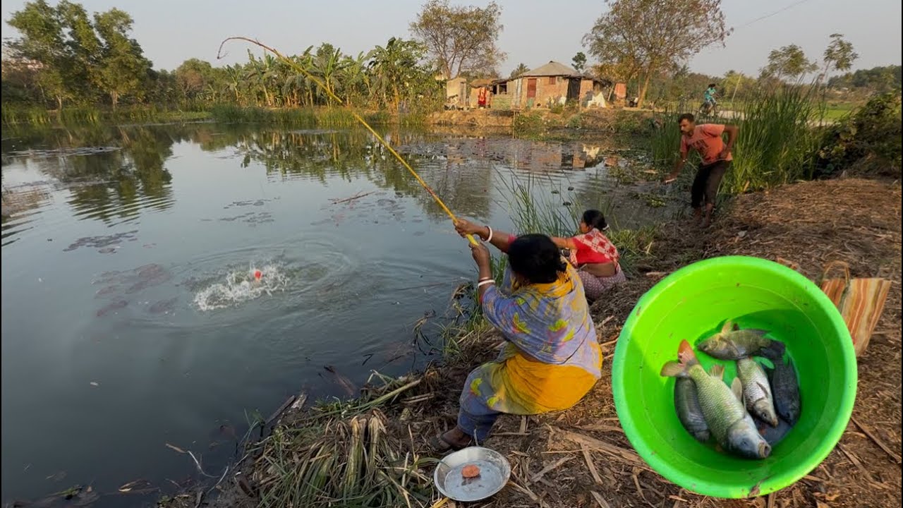 Fishing Video || The old fisherman fishing technique is still different from everyone else's