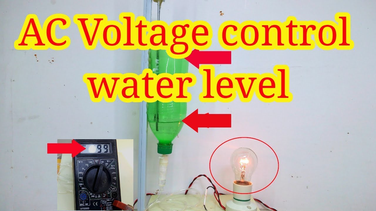 How To Make Electricity Voltage Control By Water Level , AC Voltage control water level