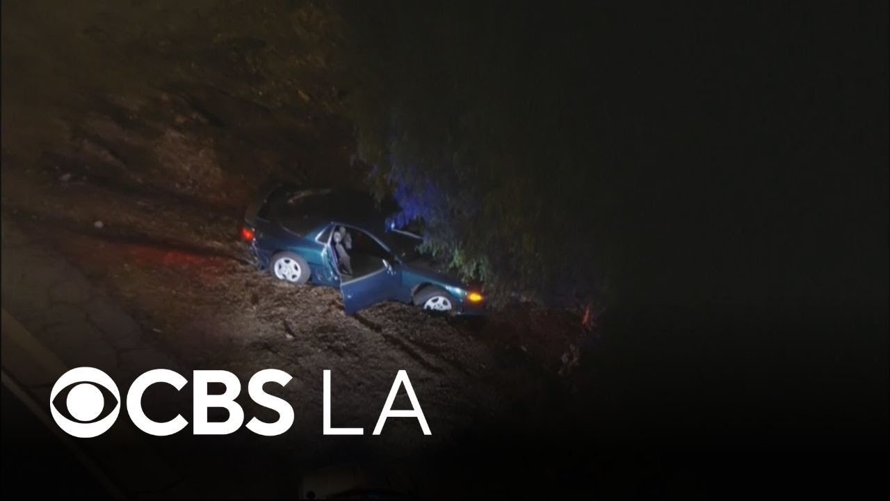 Pursuit suspect crashes into another driver on Los Angeles freeway