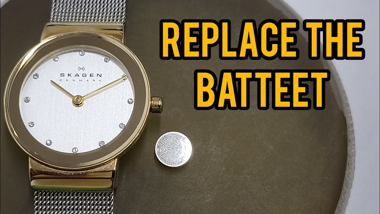 How To Change Battery SKAGEN Denmark Watch