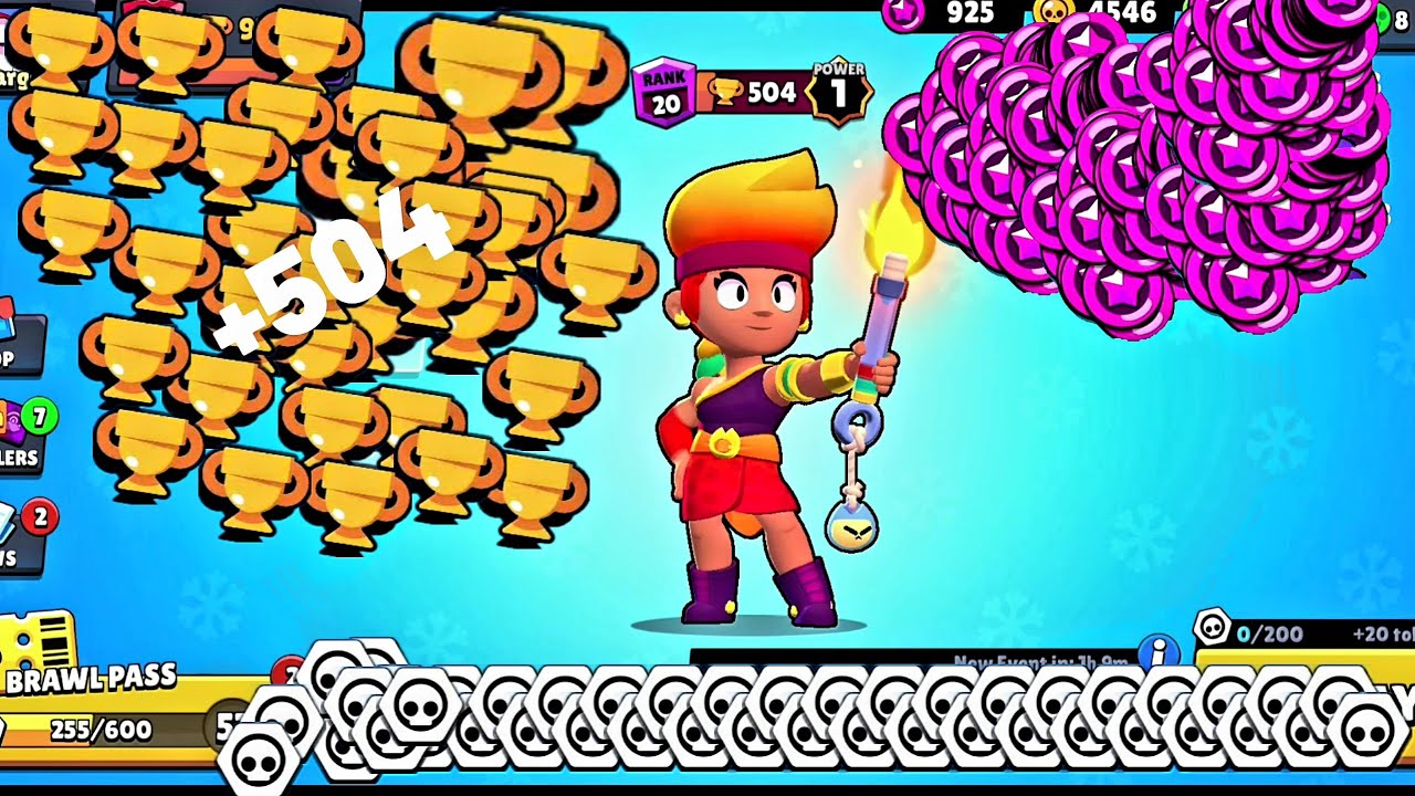 *POWER 1* Amber Nonstop to 500 Trophies!! Brawl Stars