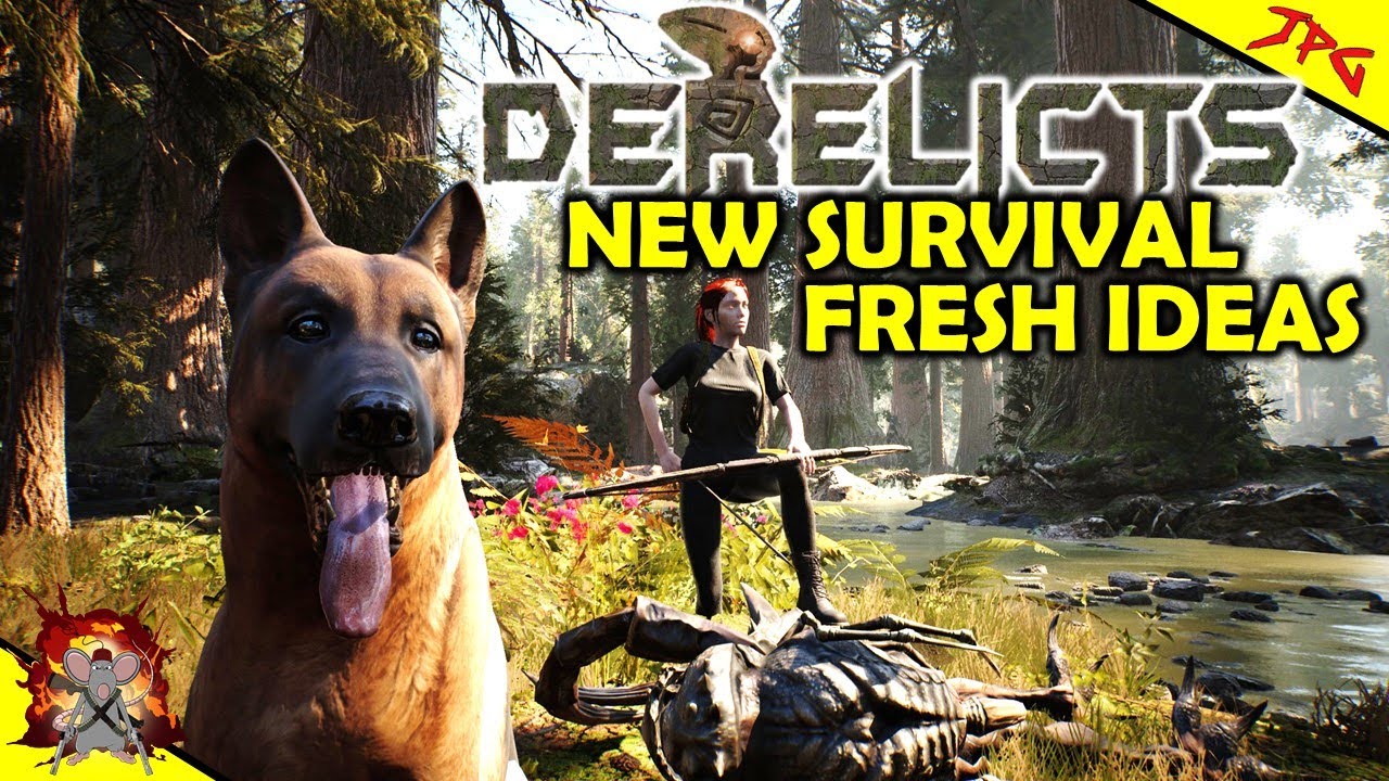 BRAND NEW SURVIVAL GAME DERELICTS  - Fresh Survival, Seasons, Storms, Grapple Hook, Pet The Doggo!