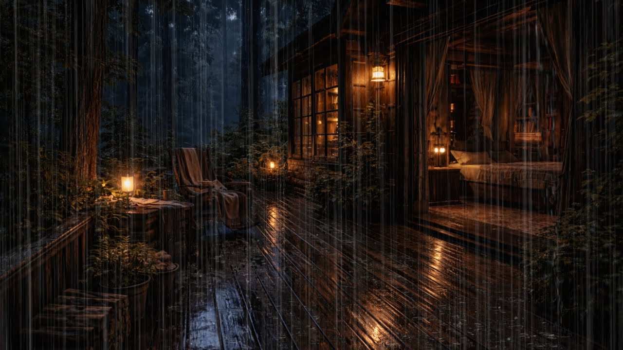 Heavy Rain with Thunder & Loud Storm Sounds Hours Nonstop for Deep Sleep | Relaxing Rain Ambience 14