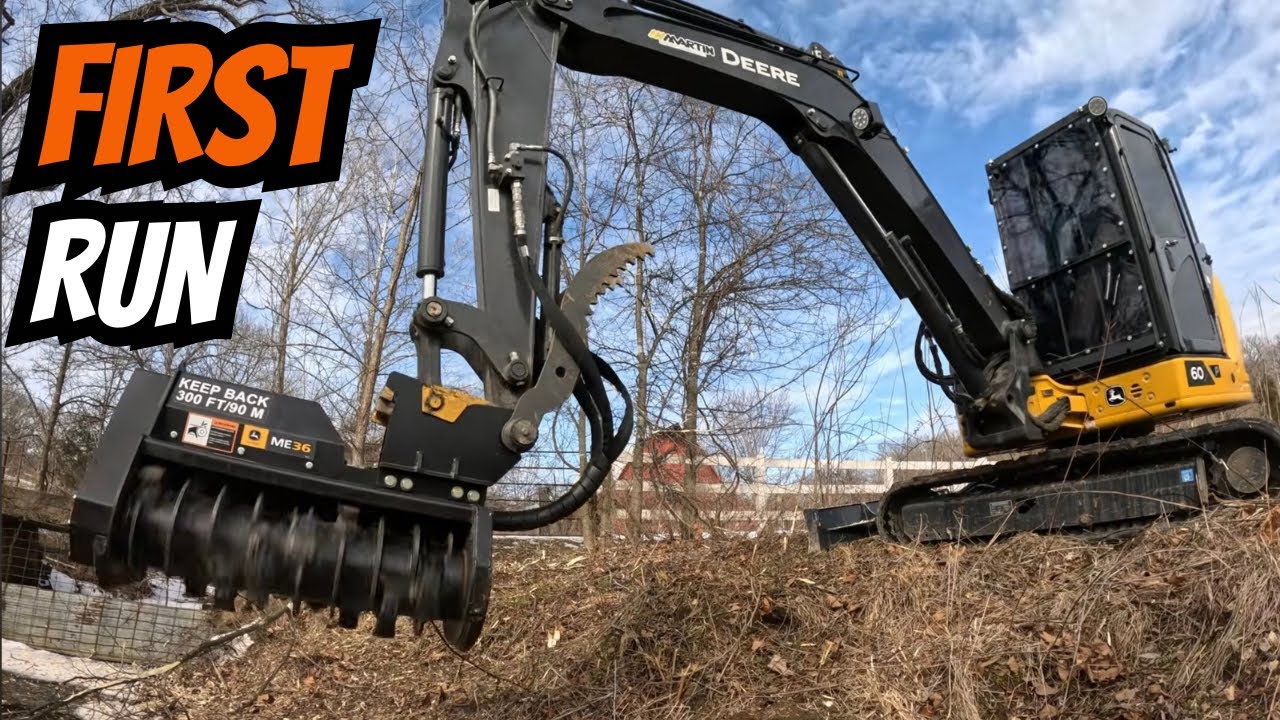 First Time Forestry Mulching With the Excavator