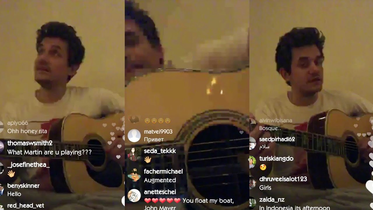 John Mayer sings 
