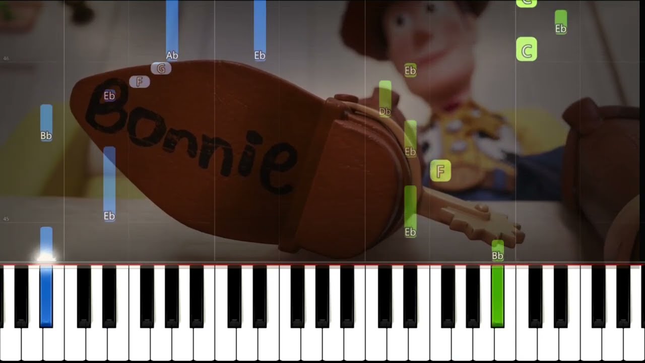Amigo Estou Aqui - Toy Story  - Tutorial Piano