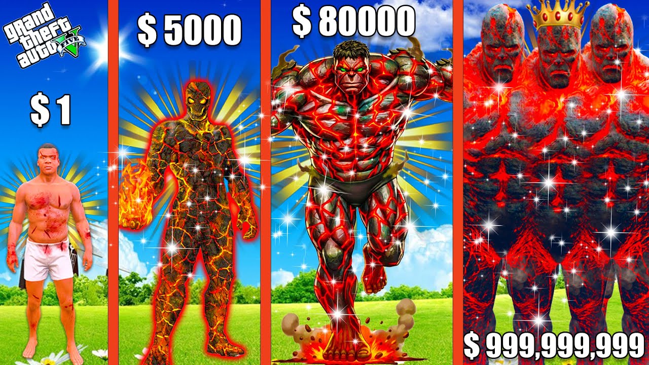 Franklin upgrade the STRONGEST HULK GOLD TITAN ever in GTA 5