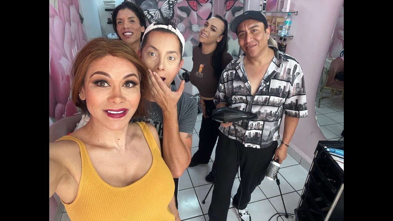 Alistándonos para el evento de Karina