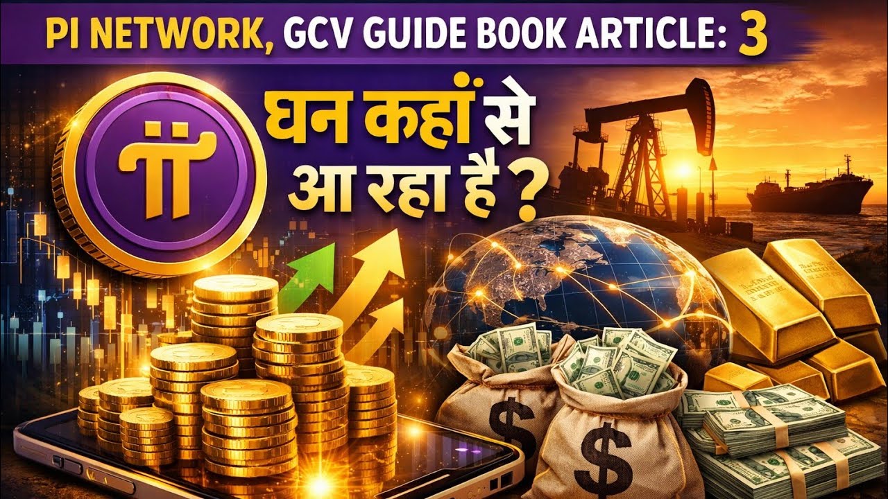 Pi Network- GCV Guide Book Article 3 | धन कहाँ से आ रहा है? पूरा सच जानिए 2026