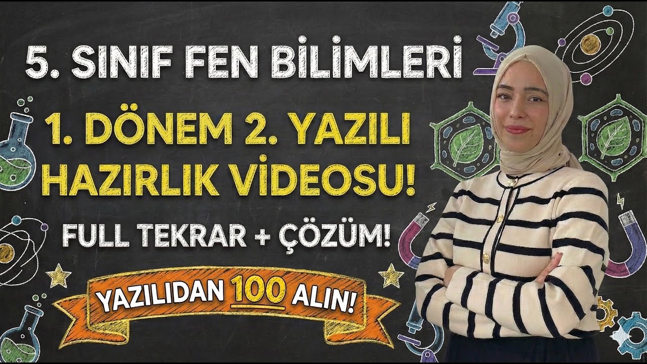 5.SINIF FEN BİLİMLERİ 1.DÖNEM 2.YAZILI SORULARI VE CEVAPLARI ( Kesin Çıkacak Sorular )