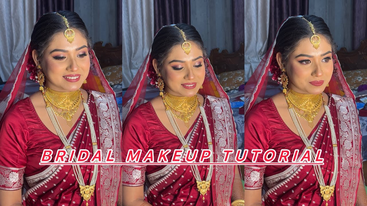// Bridal makeup tutorial // step by step // 