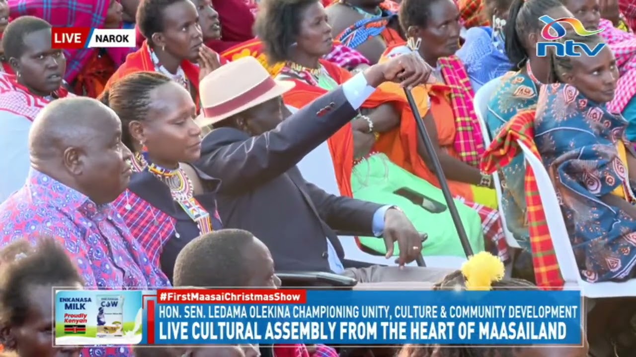 The first Maasai Christmas party