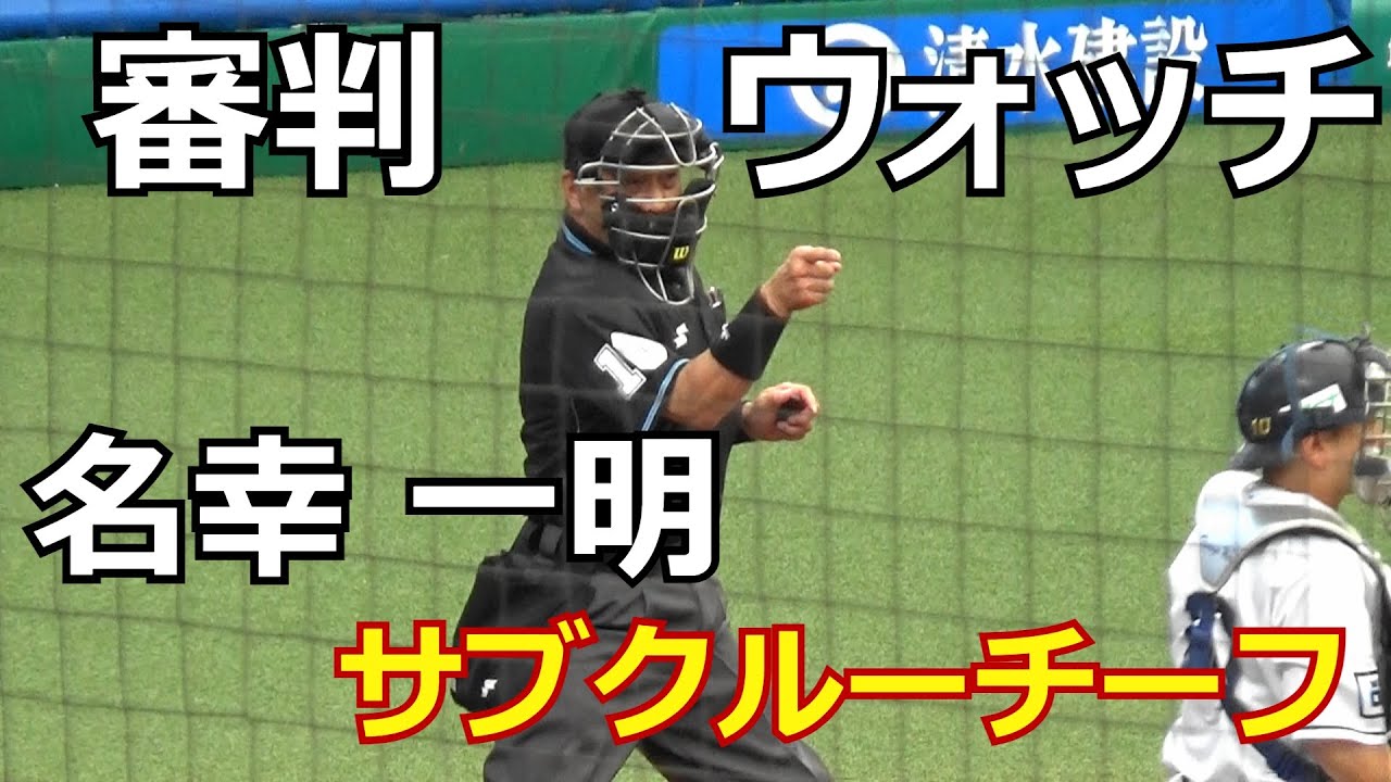 【審判ウォッチ（球審編）】「選手が選ぶ！ベストアンパイア」にも選出！名幸一明サブクルーチーフの球審姿を観察してみた【2022.6.19 埼玉西武 vs オリックス 12回戦】