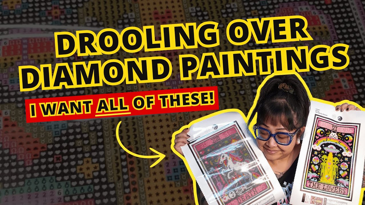 Exclusive Look: Unboxing, working & finishing diamond paintings | Jaded Gem Shop x Witchy Stitcher