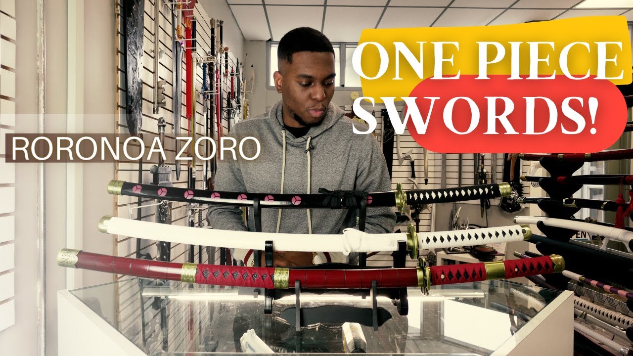 Zoro's Shusui, Wado and Sandai Kitetsu Swords from One Piece