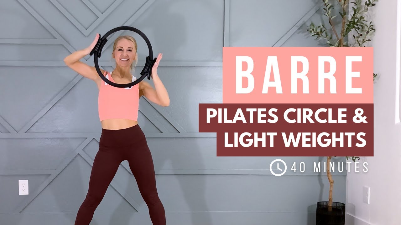 ENERGIZED Barre Workout | Pilates Circle & Light Weights