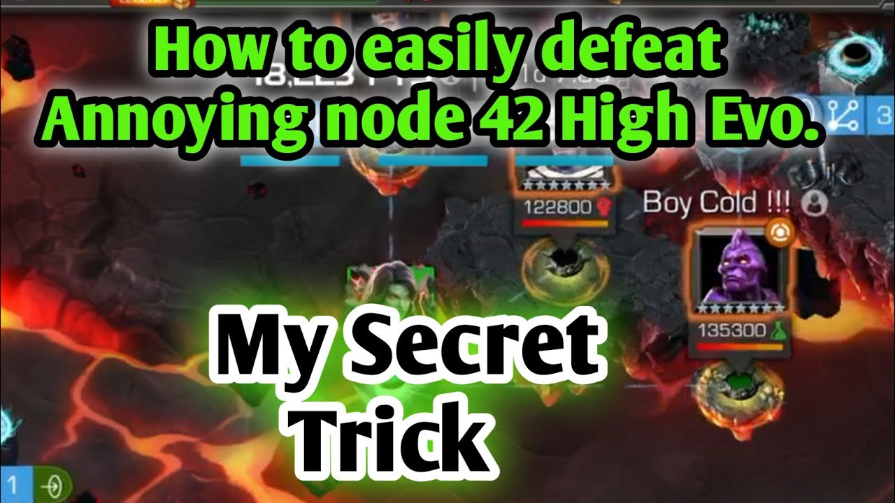 How to easily defeat Node 42 (Power snack) High Evolutionary/ Best Trick / Alliance war MCOC 