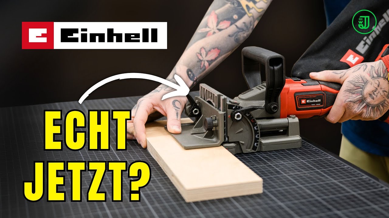 93€ AKKU FLACHDÜBELFRÄSE von Einhell 👉  Ich bin geschockt, aber diese Fräse ist...😲 | Jonas Winkler