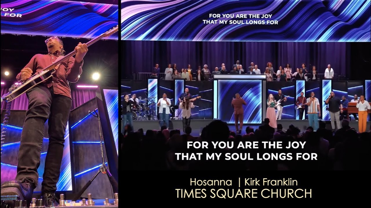 TRANSITION from Hosanna by Israel Houghton to Hosanna by Kirk Franklin! (GUITAR CAM)