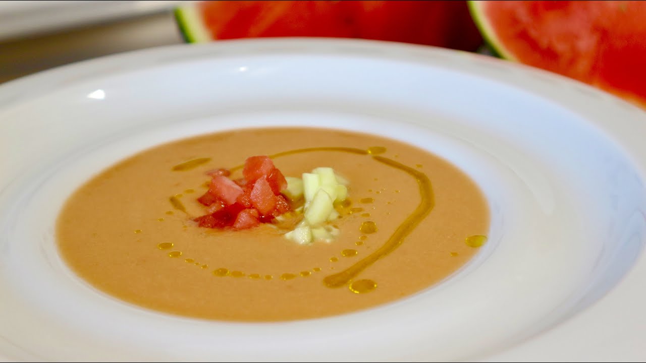 GAZPACHO LIGERO Y REFRESCANTE DE SANDÍA 🍉