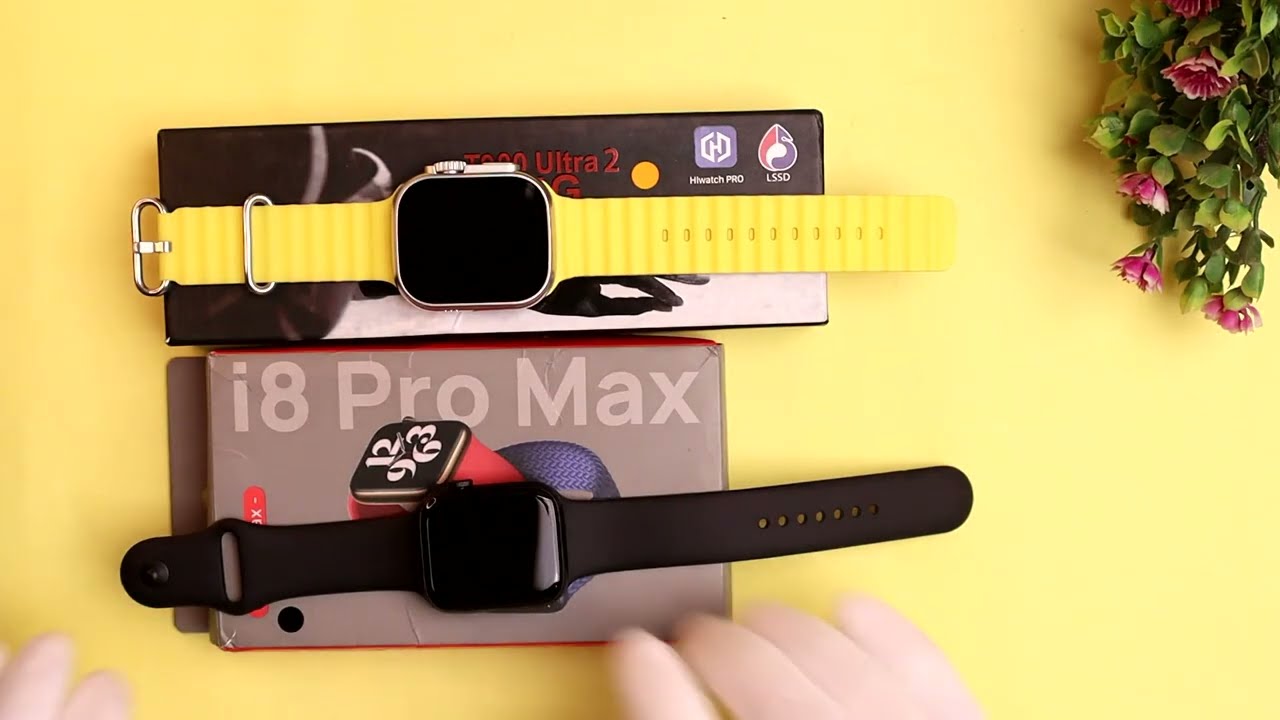 T900 Ultra 2 vs i8 Pro Max Smart Watch Boot Speed Comparison