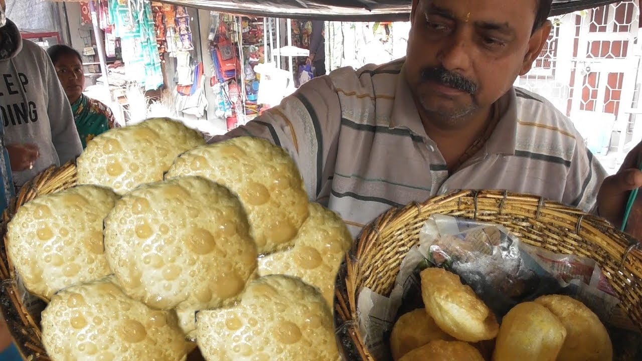 Naru Da Ka Dal Puri - 2 Piece with Curry @ 10 rs Only - Indian Street Food Berhampore West Bengal