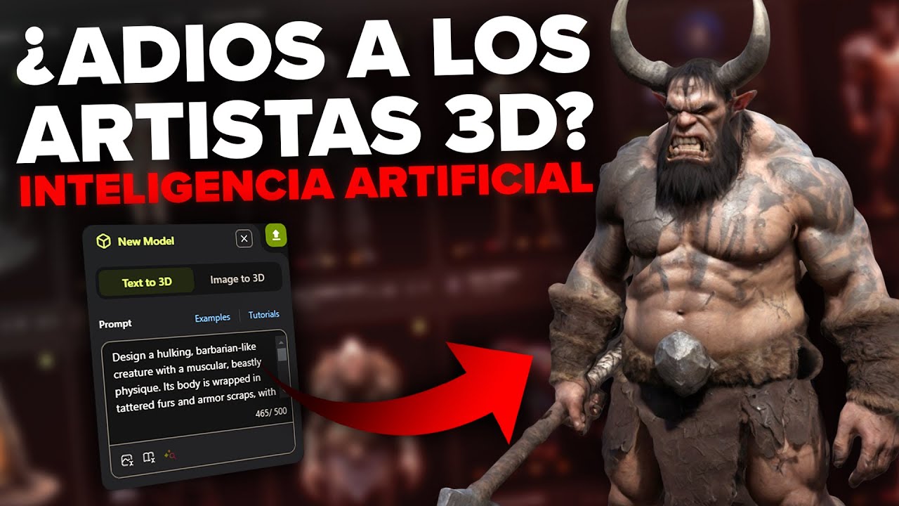 ¿El Fin de los Artistas 3D? Modelado 3D con IA