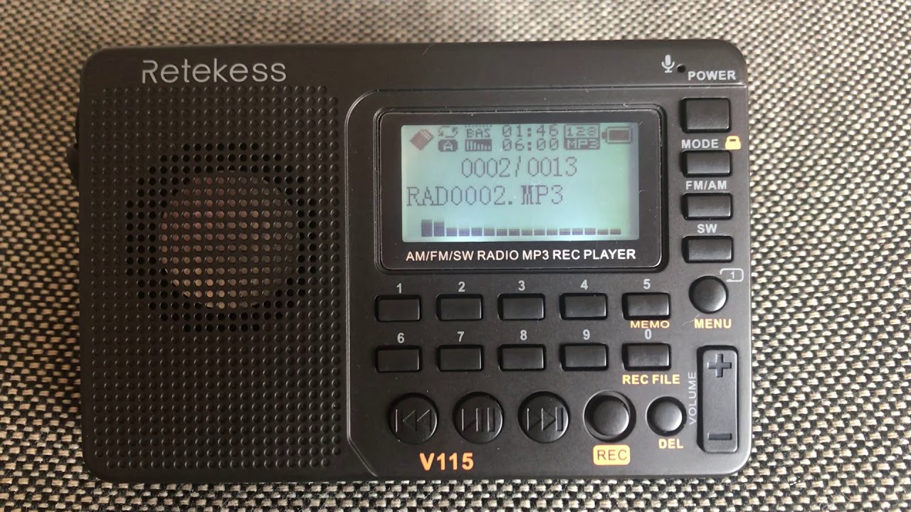 NHK 594KHz ラジオ深夜便  -- Retekess V115.