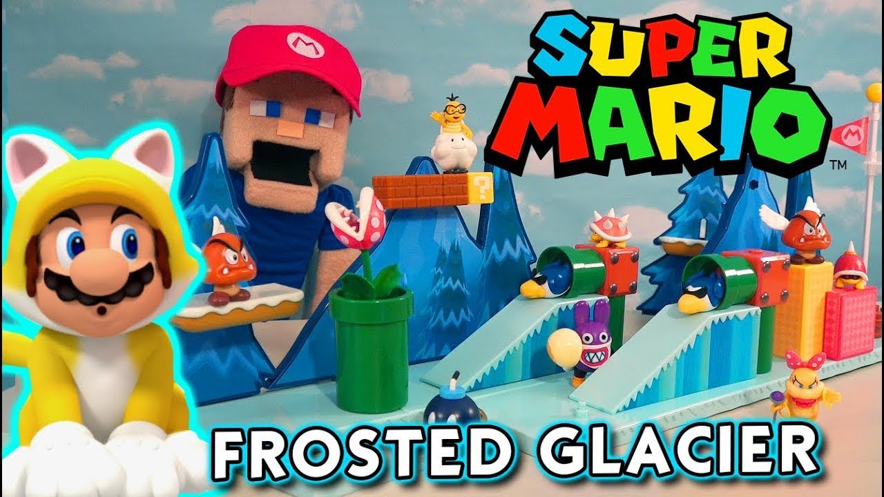 Super Mario Bros Movie Jakks Deluxe FROSTED GLACIER Level PLAYSET Diorama Build
