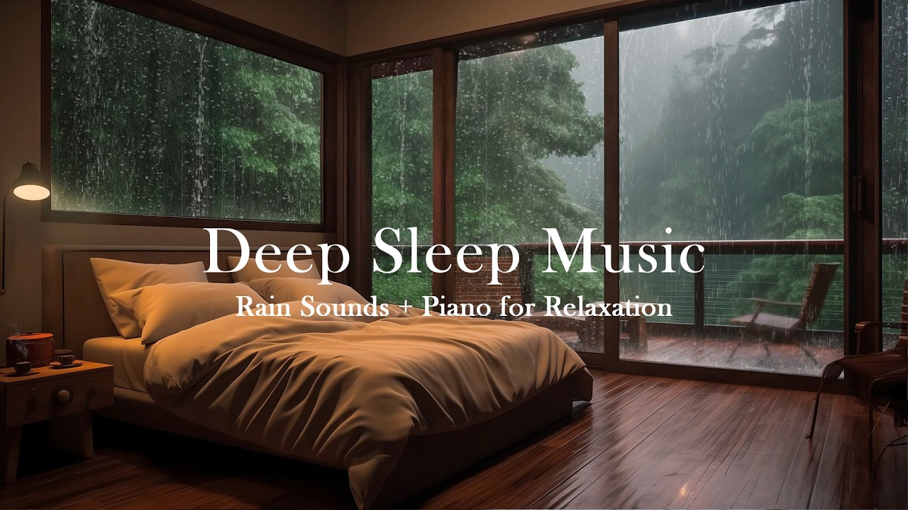 Rain and Piano Music for Sleepless Nights — Quiet the Mind Gently