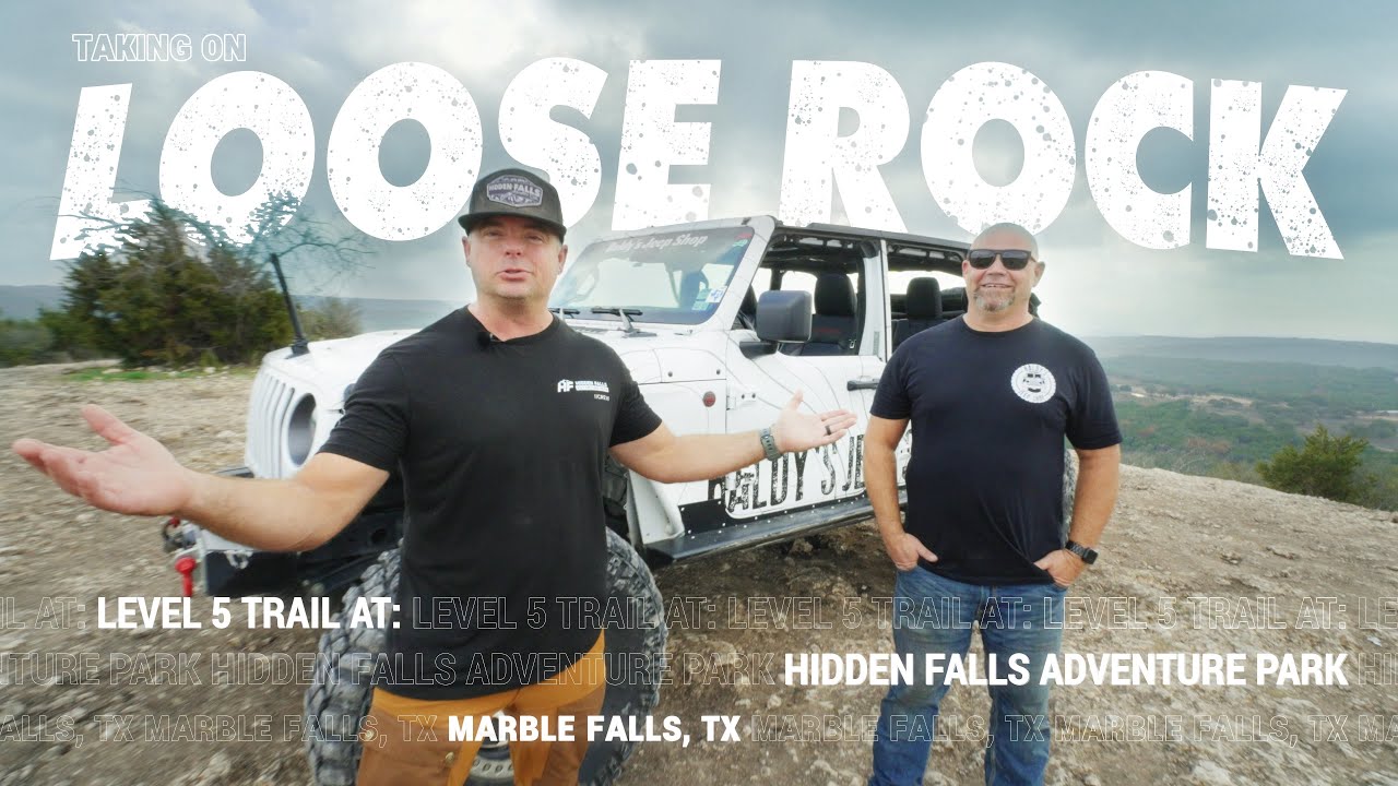 Loose Rock ◊◊◊◊◊ One of the Parks HARDEST Trails! Hidden Falls Adventure Park | Texas