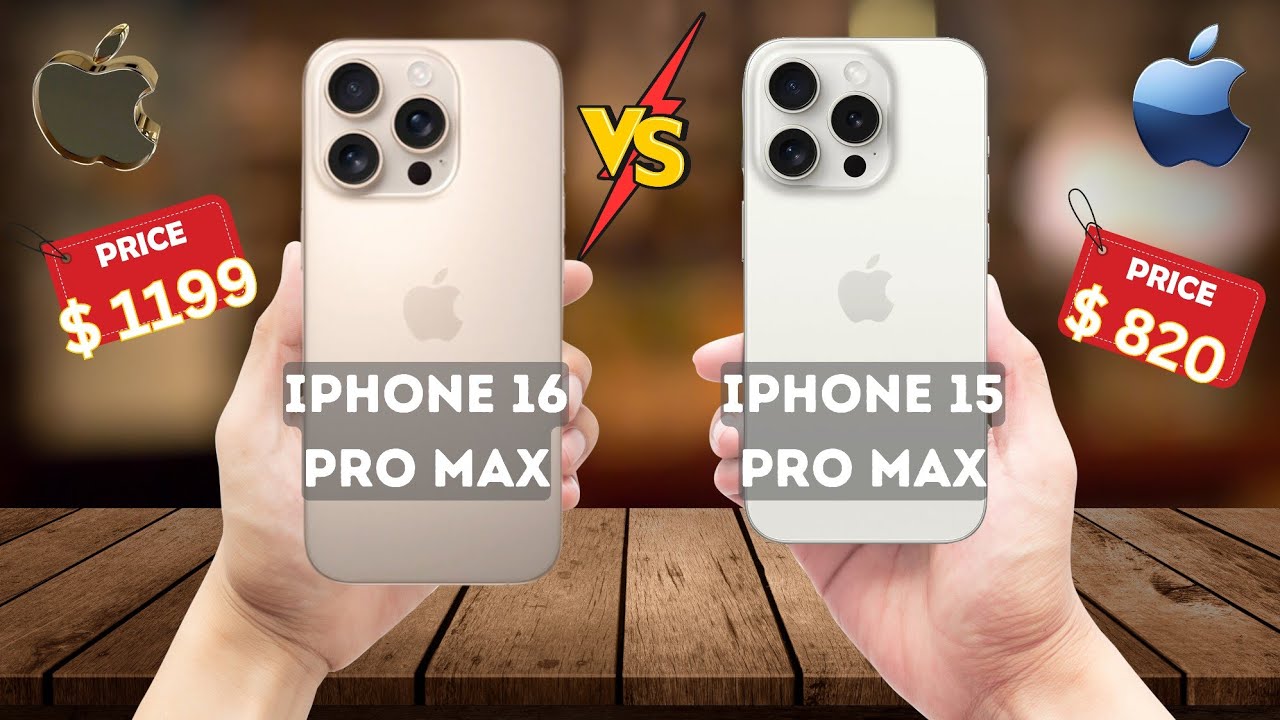 iphone 16 Pro Max VS Iphone 15 Pro Max | Detailed Comparison | New Apple Devices | The Cellphones