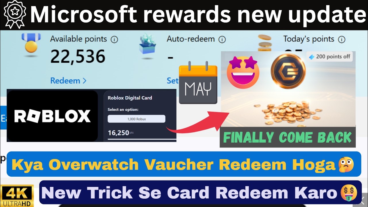 Microsoft Rewards Overwatch Gift card Come Back | Kya Card Redeem Hoga | New Trick Se Redeem Karo🤑