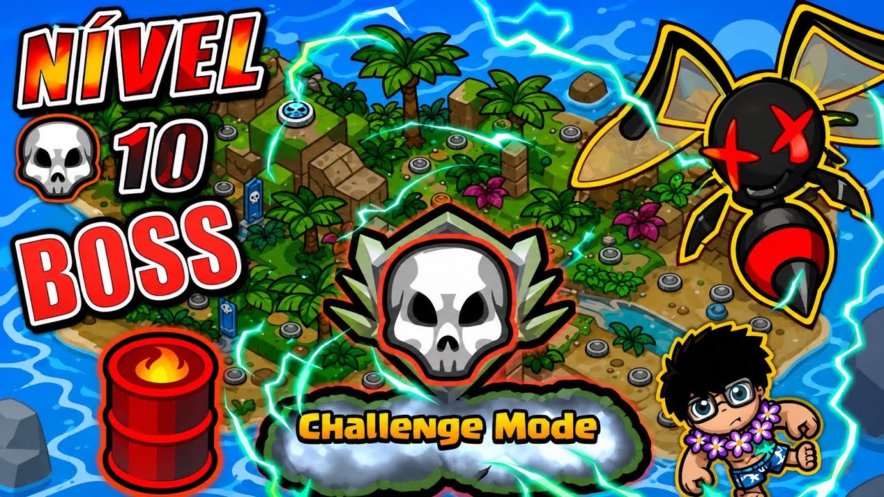 Bomber Friends - Tropical Quest Challenge Mode Nivel 10_ 💀BOSS VERY EASY💀