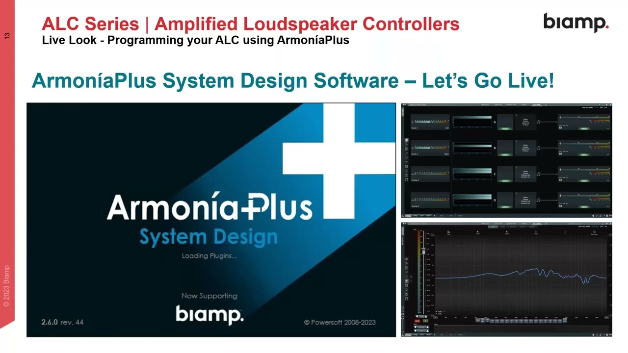 Biamp Webinar - Programming Your ALC Amplified Loudspeaker Controller