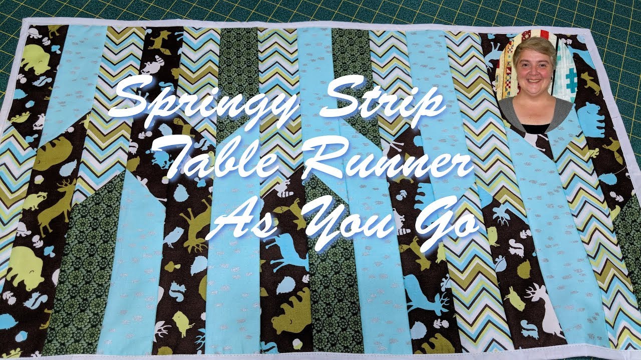Springy Strip Table Runner As You Go