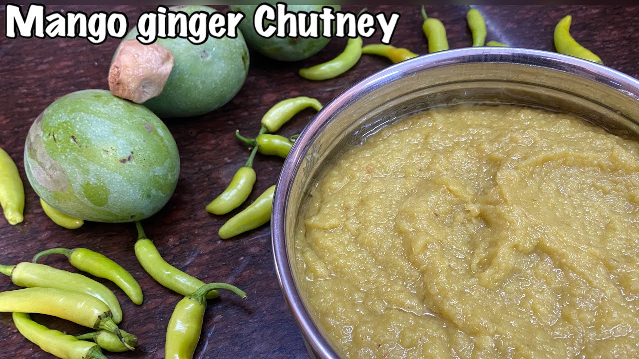 Mango ginger chutney - one time make for the whole year - very tasty