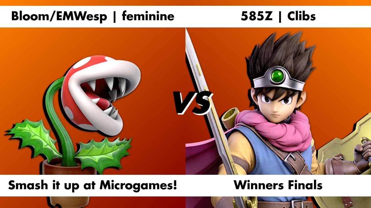 Bloom/EMWesp | feminine (Plant) vs 585Z | Clibs (Hero) | Winners Finals | Smash it up at Microgame