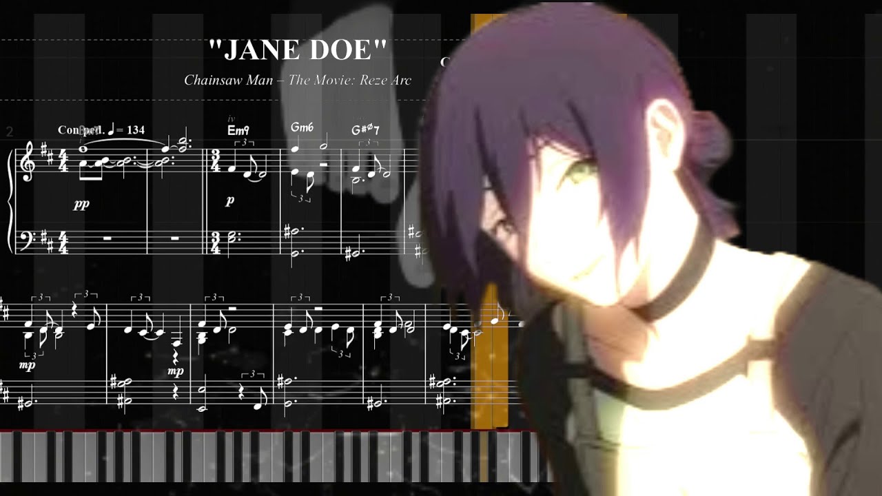 Kenshi Yonezu, Hikaru Utada - JANE DOE Chainsaw Man The Movie: Reze Arc (Piano Arrangement)