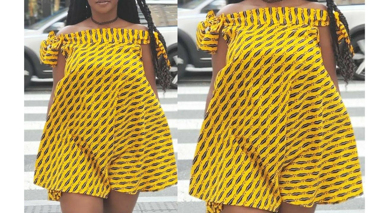 How To Make Off Shoulder Dress / Easiest way to make a circle Dress