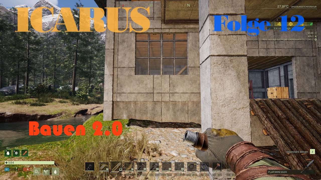 ICARUS #12-2026. Base Building, Gameplay, Map Olympus, Tipps und Tricks. Innenwände !!