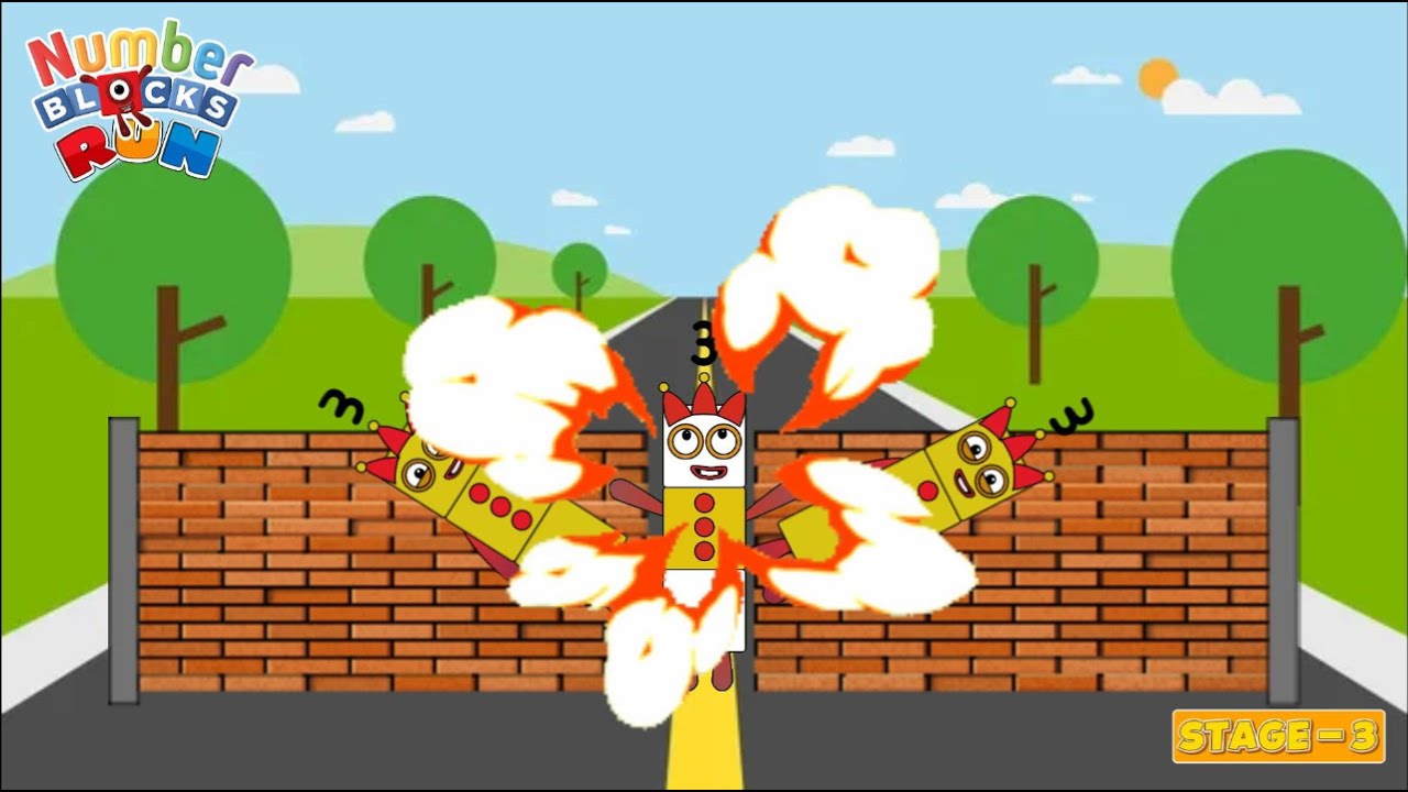 Numberblocks Run｜Stage 3｜Studying math｜@ColorArt_id