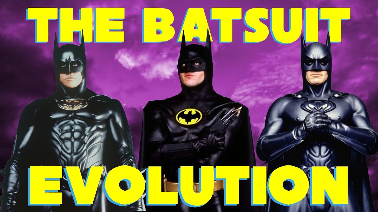 Batman Batsuit Movie Evolution 1989 - 1998