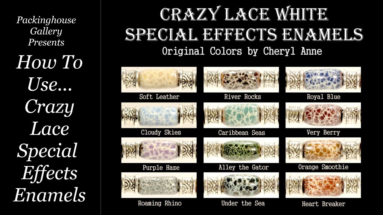 Crazy Lace Special Effects Enamels by I Love Enamels.com